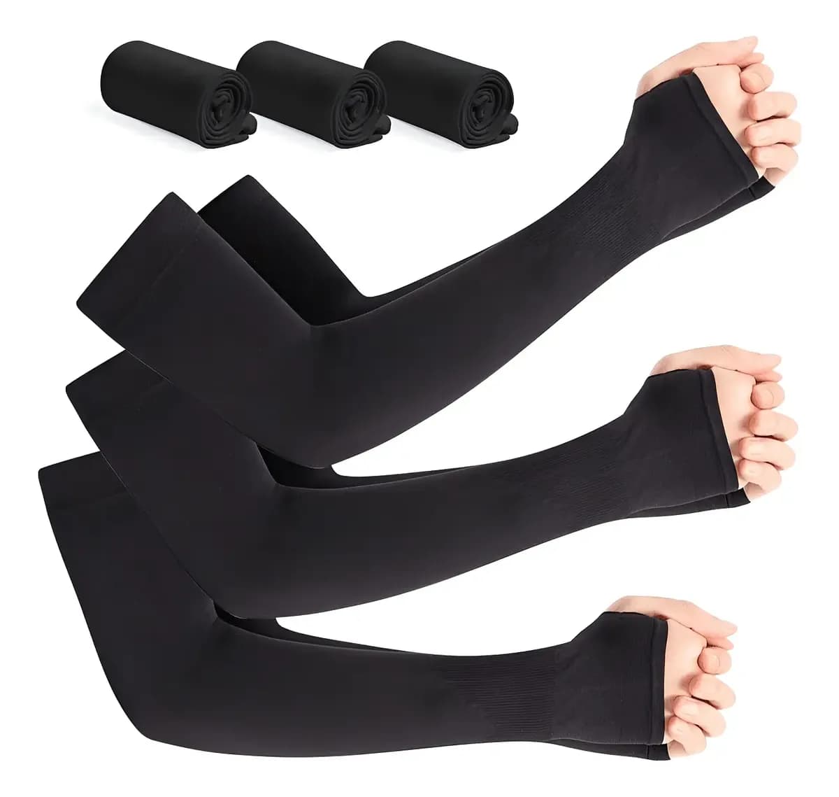 Mangas protectoras de brazo con filtro UV (3 pares)