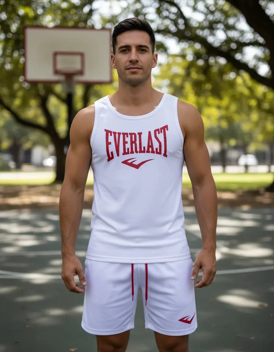 Conjunto deportivo short y camiseta Everlast